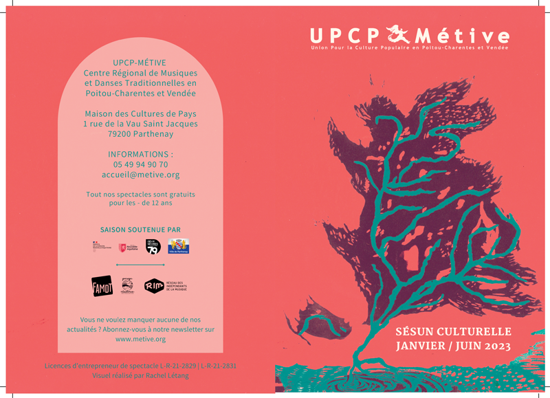 Saison culturelle UPCP-Métive Janv-Juin 2022